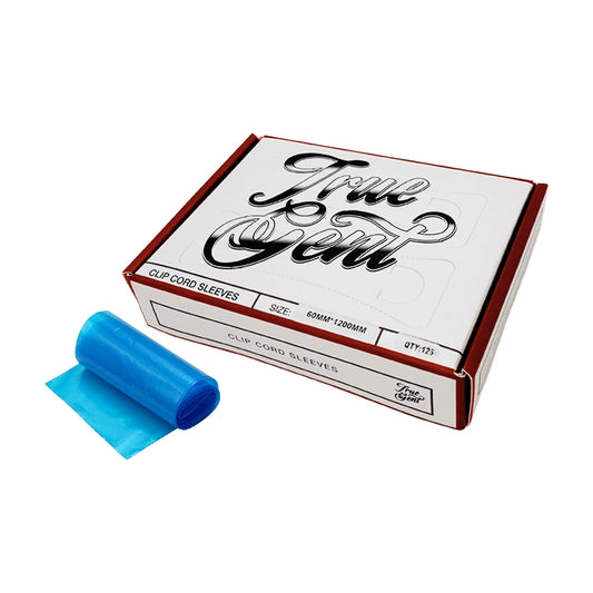 True Gent Disposable Clip Cord Sleeves - 60x1200mm (125PCS) - magnumtattoosupplies