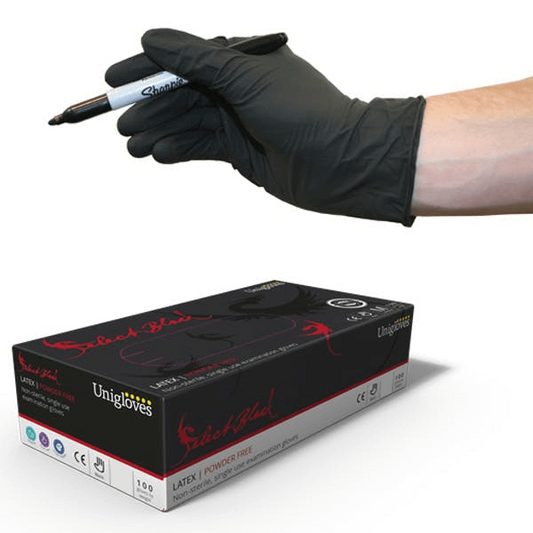 Select Black - Extra Large Latex Gloves (Exp 28/11/25)
