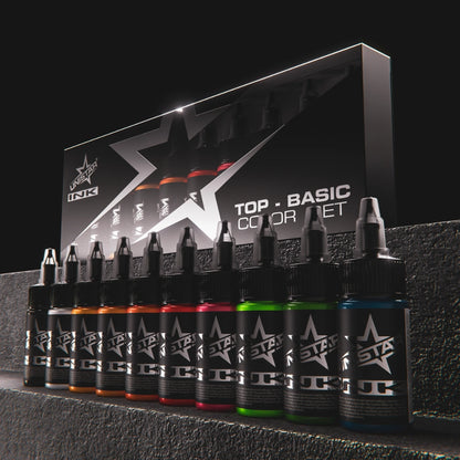 Unistar Ink - Top Basic Colour Set (10 x 30ml)