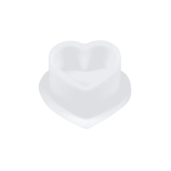 Magnum Silicone Heart Ink Cups (200) - magnumtattoosupplies