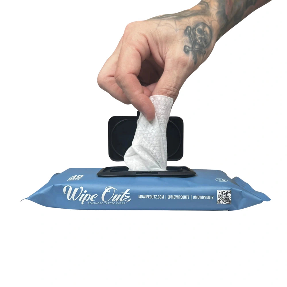 Wipe Outz Antibacterial Cleansing Tattoo Wipes (Pack of 40)