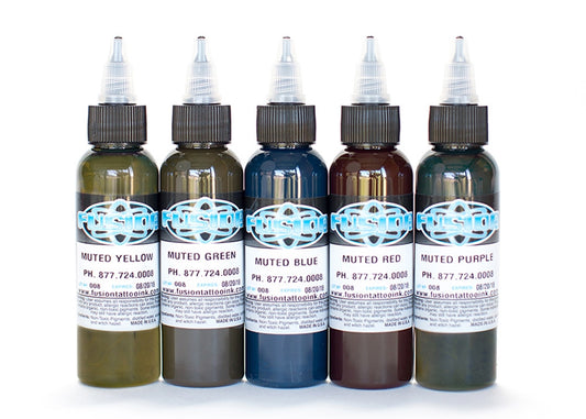 Fusion Ink - Muted Colours - magnumtattoosupplies