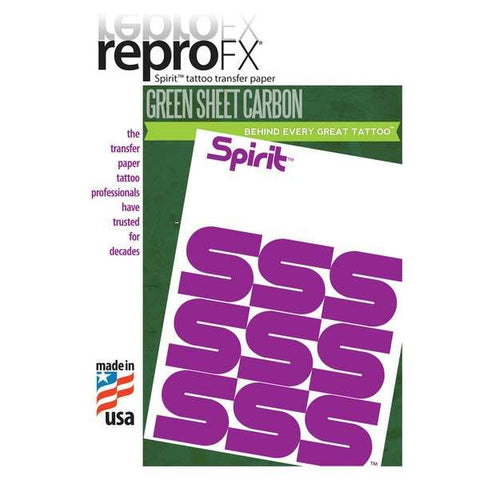 Spirit Green 11” Carbon Paper (25) - magnumtattoosupplies