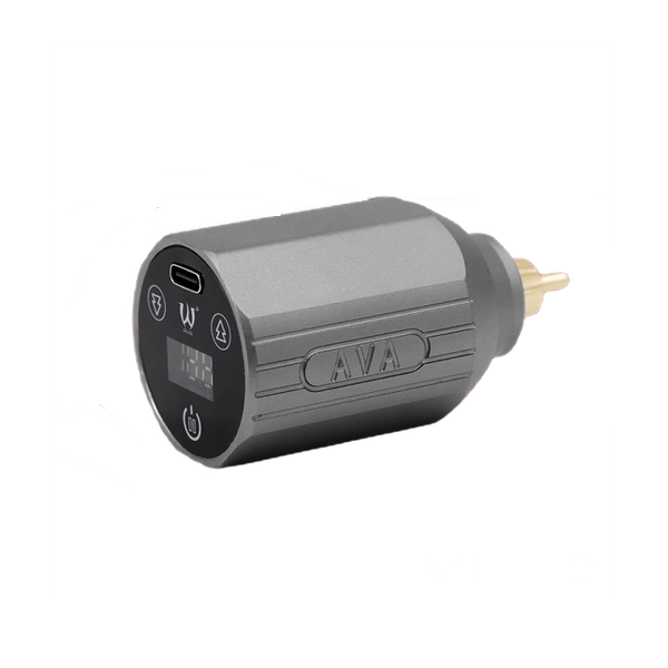 AVA W7 Wireless Power Supply available Magnum Tattoo Supplies UK - side angled view