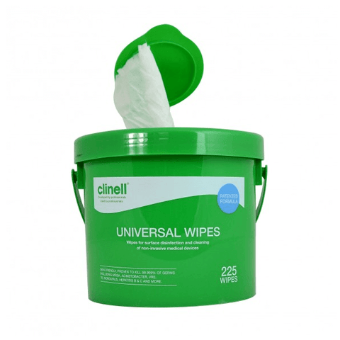 Clinell - Universal Sanitising Wipes Bucket (225) - magnumtattoosupplies