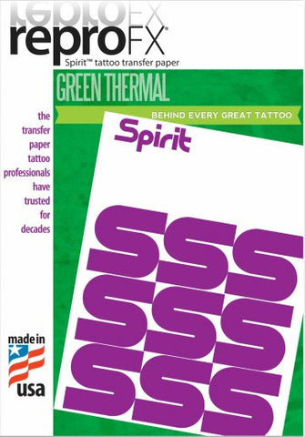 Spirit Green Thermal Paper 11" (100) - magnumtattoosupplies